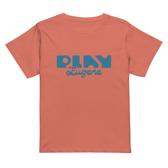Women's Graphic Tee | Play Eugene Crop Tee | Bout It Merch