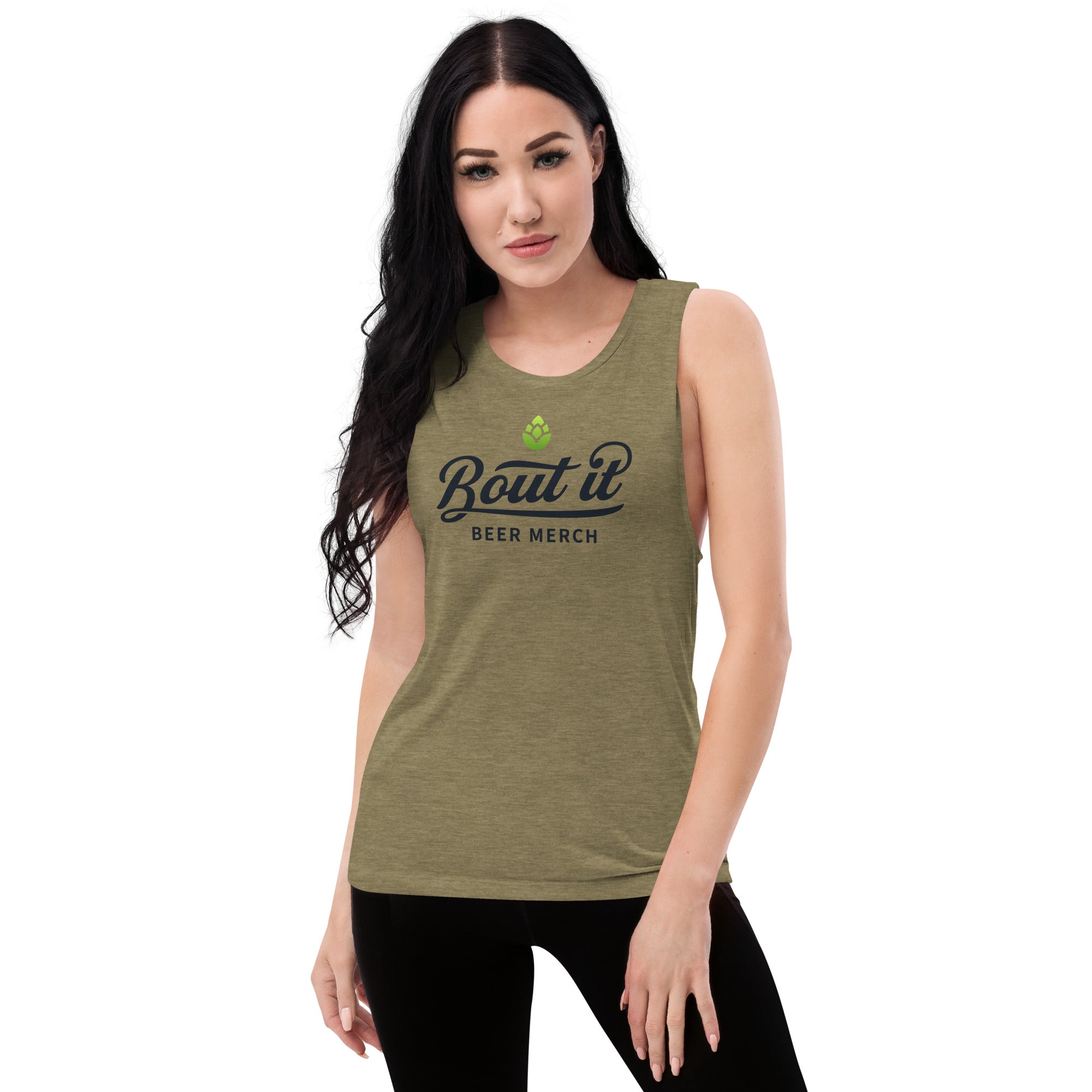 Women’s Muscle Tank Top | Dark logo