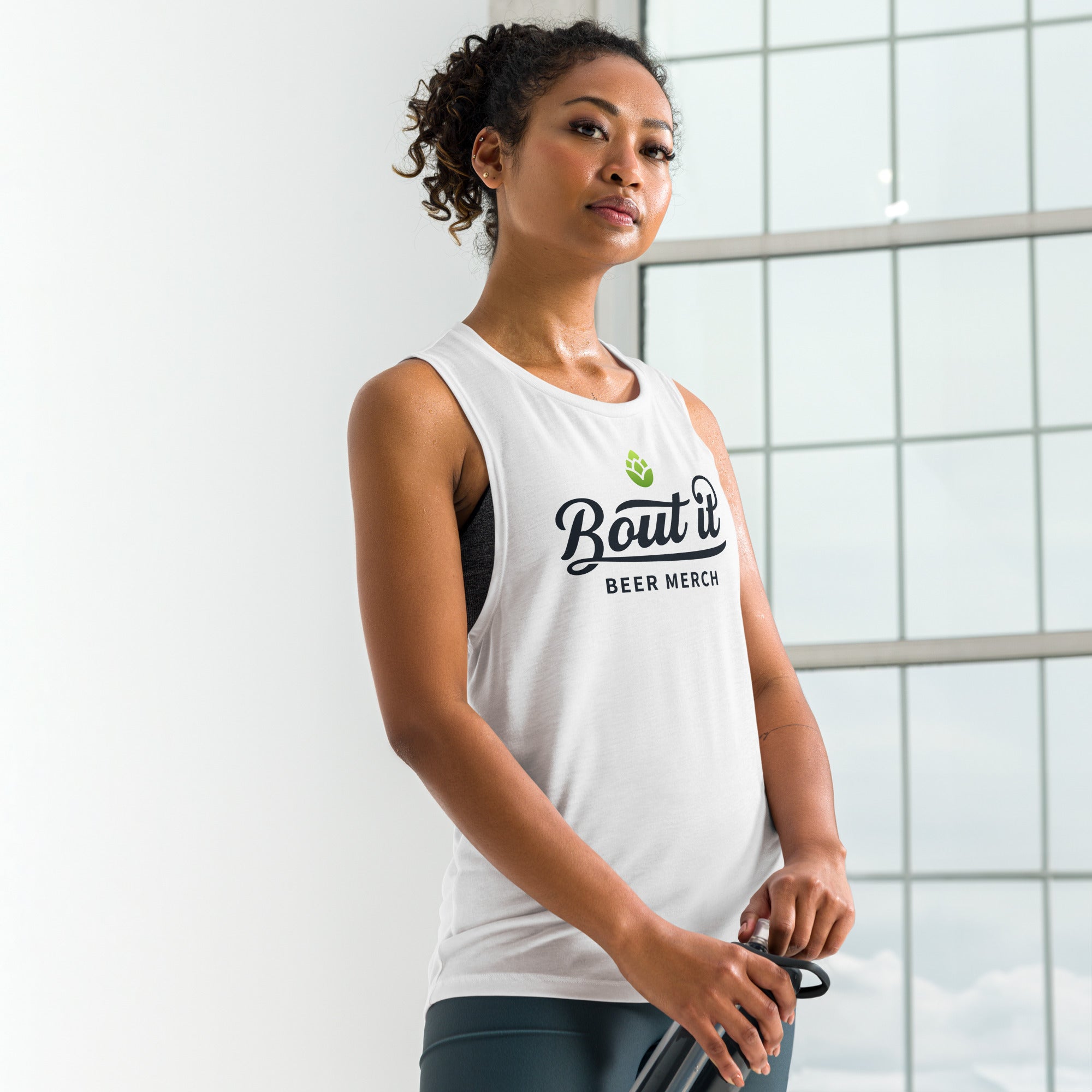 Women’s Muscle Tank Top | Dark logo