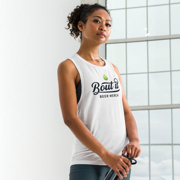 Women’s Muscle Tank Top | Dark logo - 0