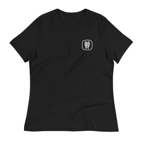 Women's Relaxed Tee | Black Unicorns Design | Bout It Merch