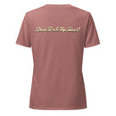 Women’s Relaxed V-Neck T-shirt | Horizontal "DFUB!"-3