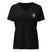 Women's V-Neck T Shirt | White Back Logo | Bout It Merch